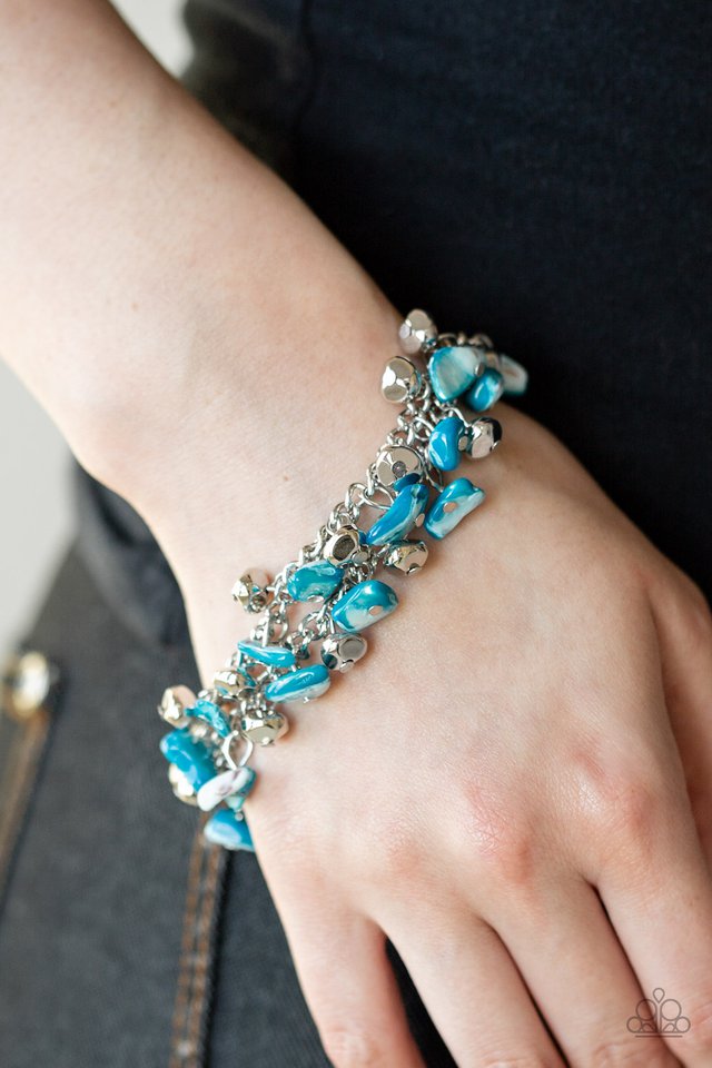 Paparazzi ♥ Plentiful Pebbles - Blue ♥ Bracelet