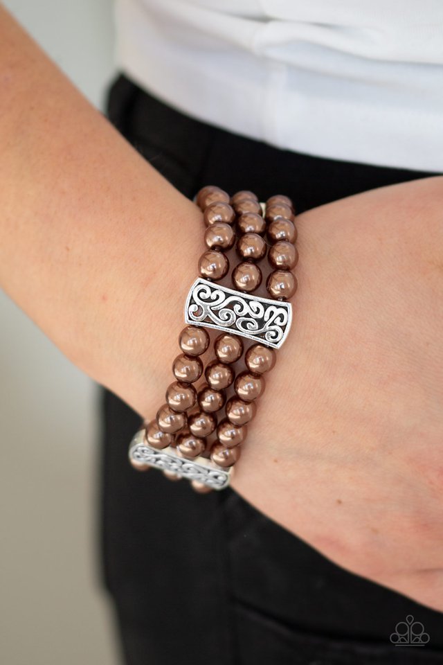 Paparazzi ♥ Ritzy Ritz - Brown ♥ Bracelet