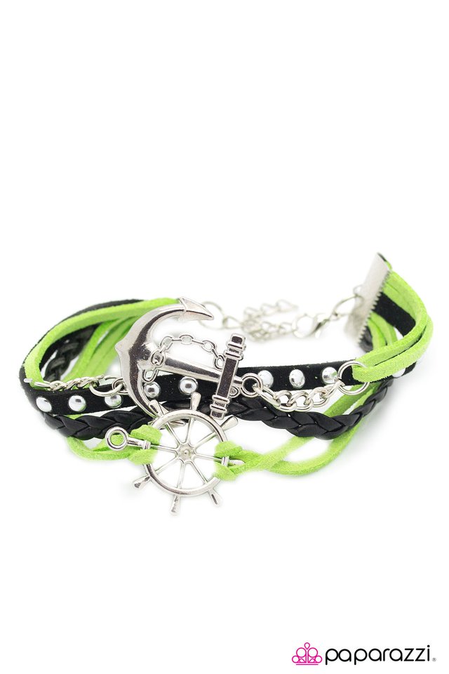 Paparazzi ♥ Anchors Away - Green ♥ Bracelet