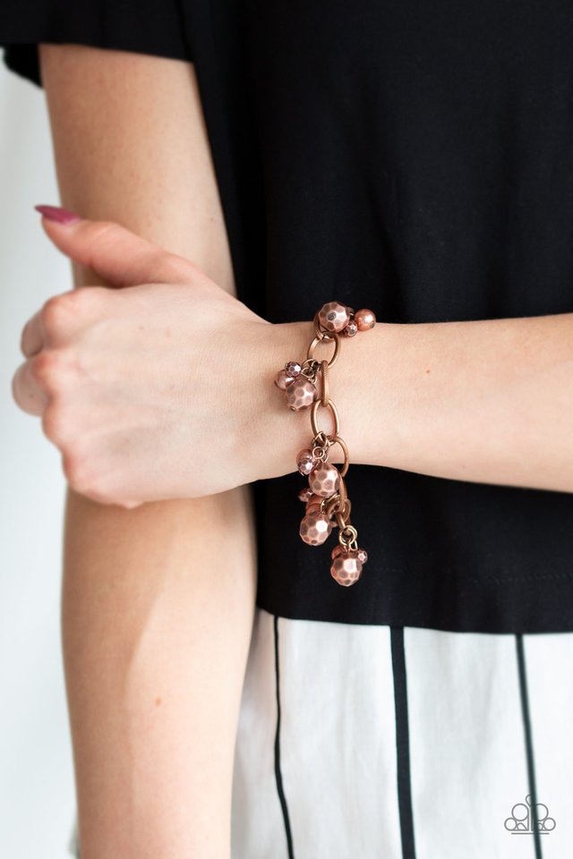Paparazzi ♥ Make Do In Malibu - Copper ♥ Bracelet
