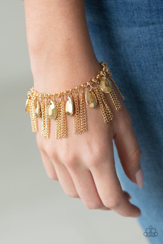 Paparazzi ♥ Brag Swag - Gold ♥ Bracelet