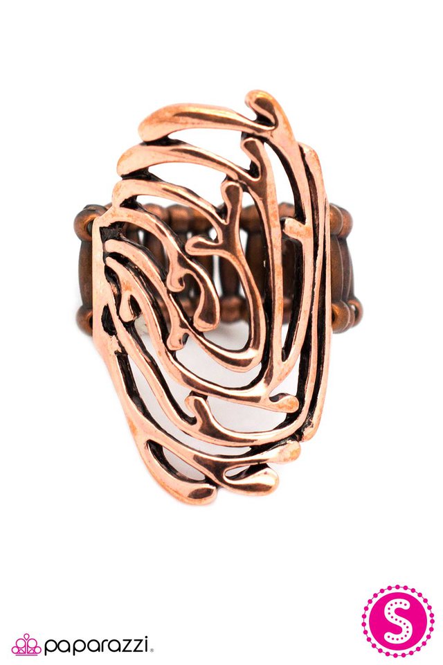 Paparazzi ♥ I Cant Put My Finger On It... - Copper ♥ Ring