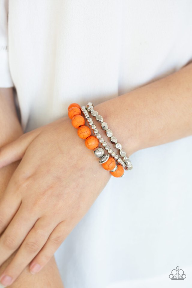 Paparazzi ♥ Rural Restoration - Orange ♥ Bracelet