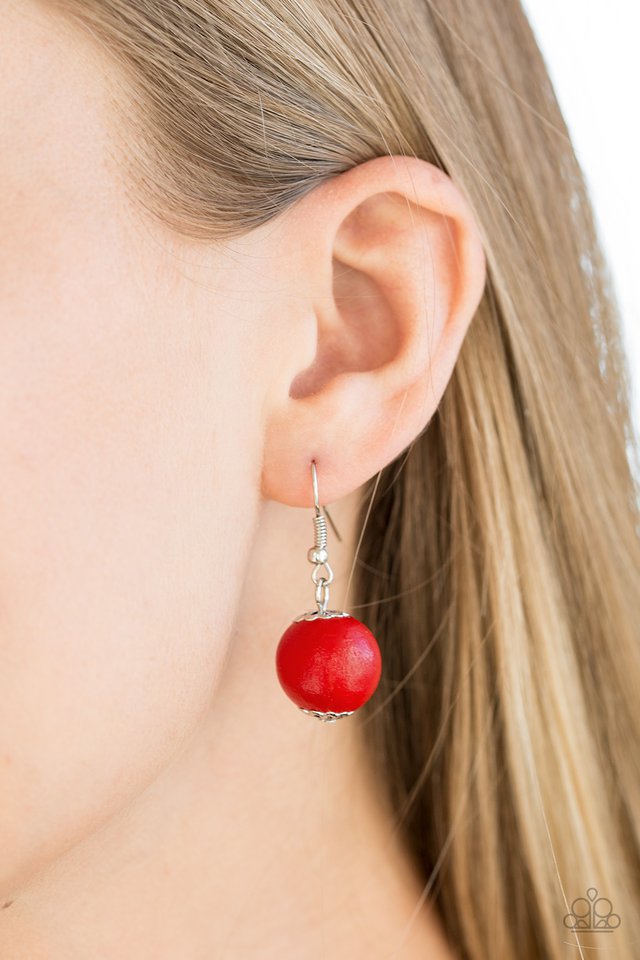 Paparazzi ♥ Summer Breezin - Red ♥ Necklace