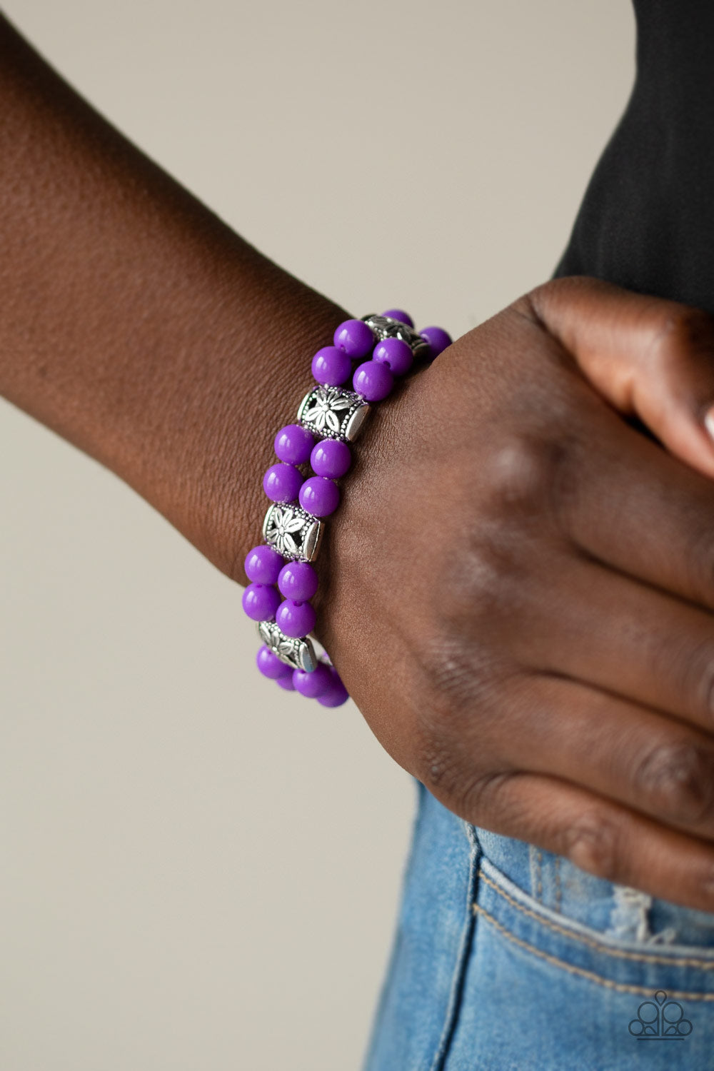 Paparazzi ♥ Daisy Debutante - Purple ♥ Bracelet