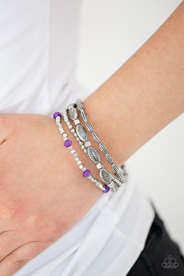 Paparazzi ♥ Full Of WANDER - Purple ♥ Bracelet