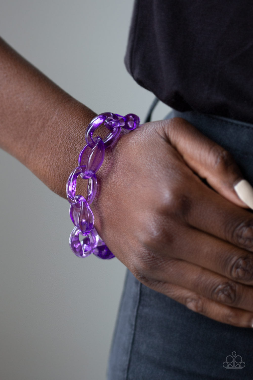 Paparazzi ♥ Ice Ice Baby - Purple ♥ Bracelet