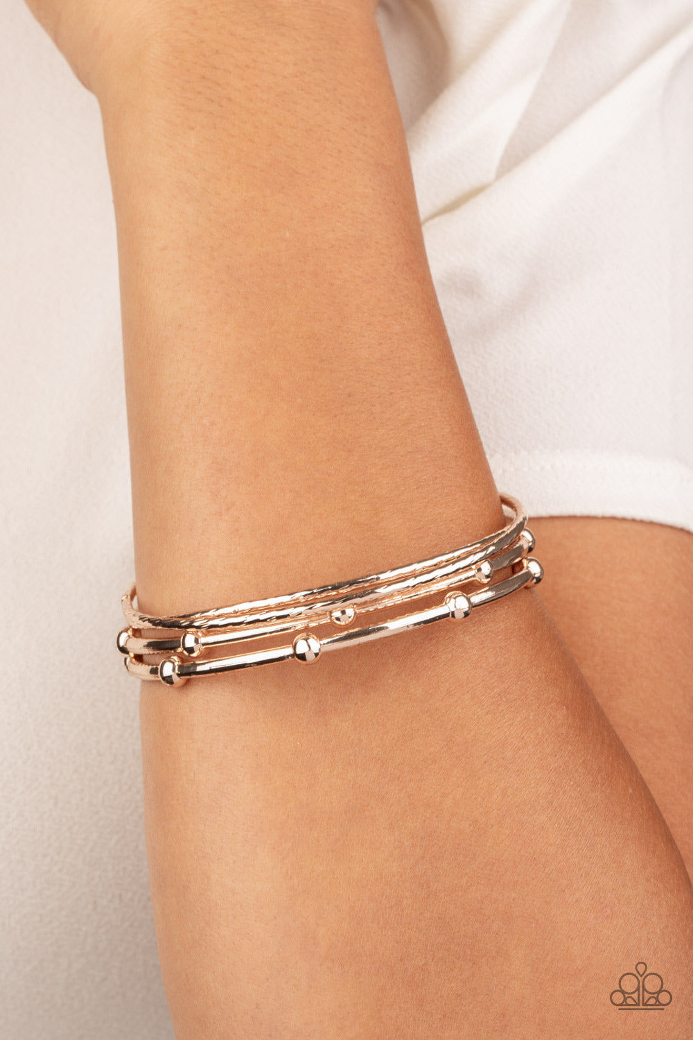 Paparazzi ♥ Beauty Basic - Rose Gold ♥ Bracelet