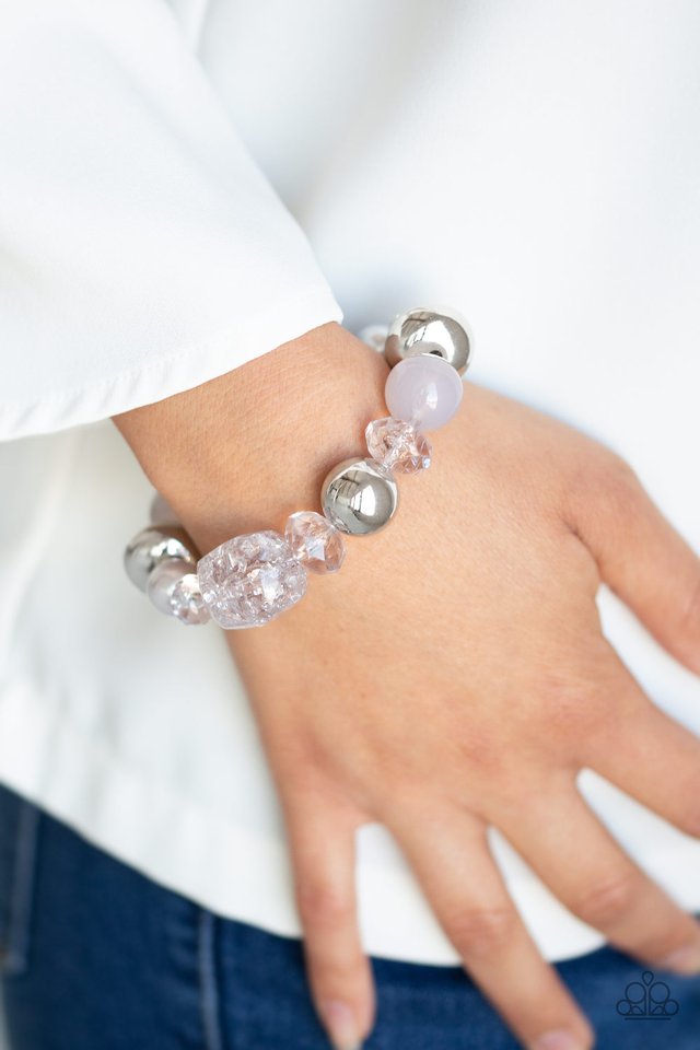 Paparazzi ♥ Ice Ice-Breaker - Silver ♥ Bracelet
