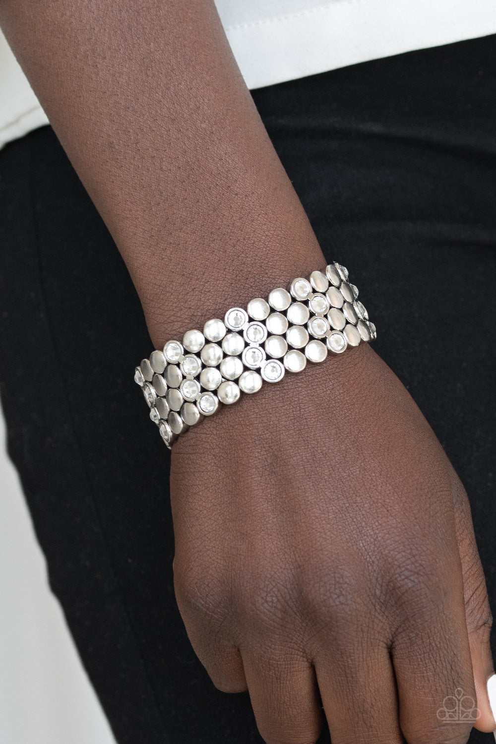 Paparazzi ♥ Scattered Starlight - White ♥ Bracelet