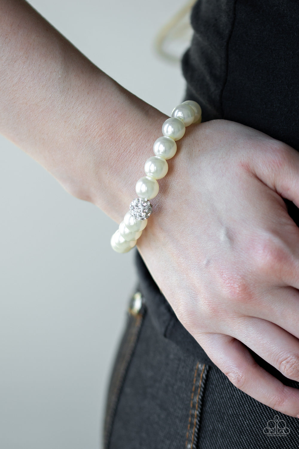 Paparazzi ♥ POSHing Your Luck - White ♥ Bracelet