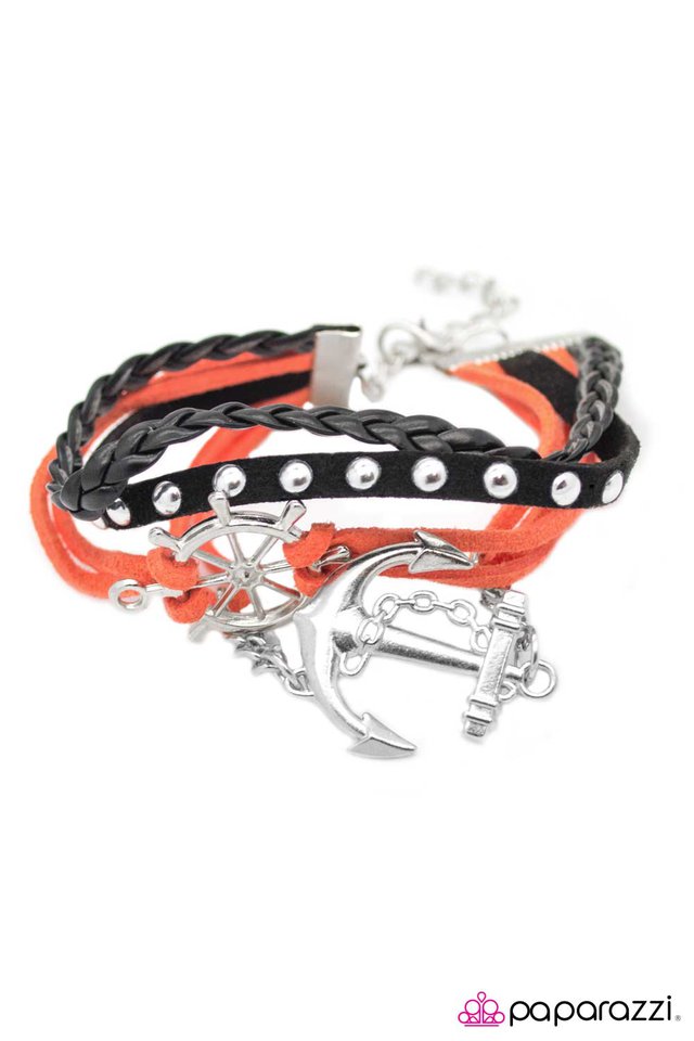 Paparazzi ♥ Anchors Away - Orange ♥ Bracelet