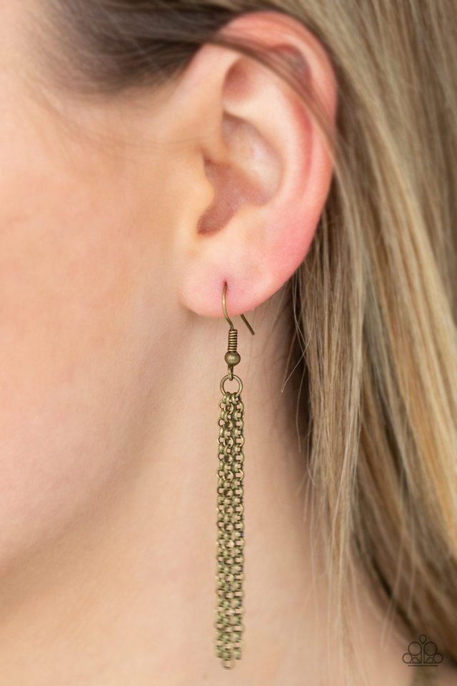 Paparazzi ♥ Tribal Trek - Brass ♥ Necklace
