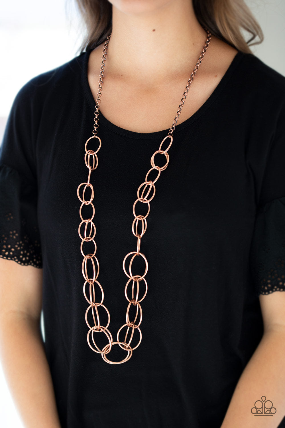 Paparazzi ♥ Elegantly Ensnared - Copper ♥ Necklace