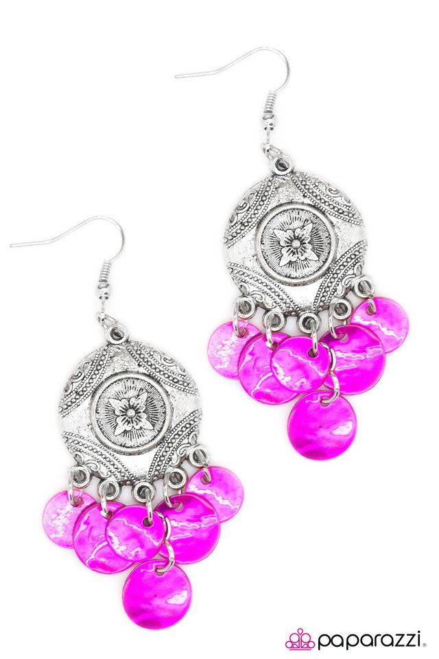 Paparazzi ♥ So Far, So Good - Pink ♥ Earrings