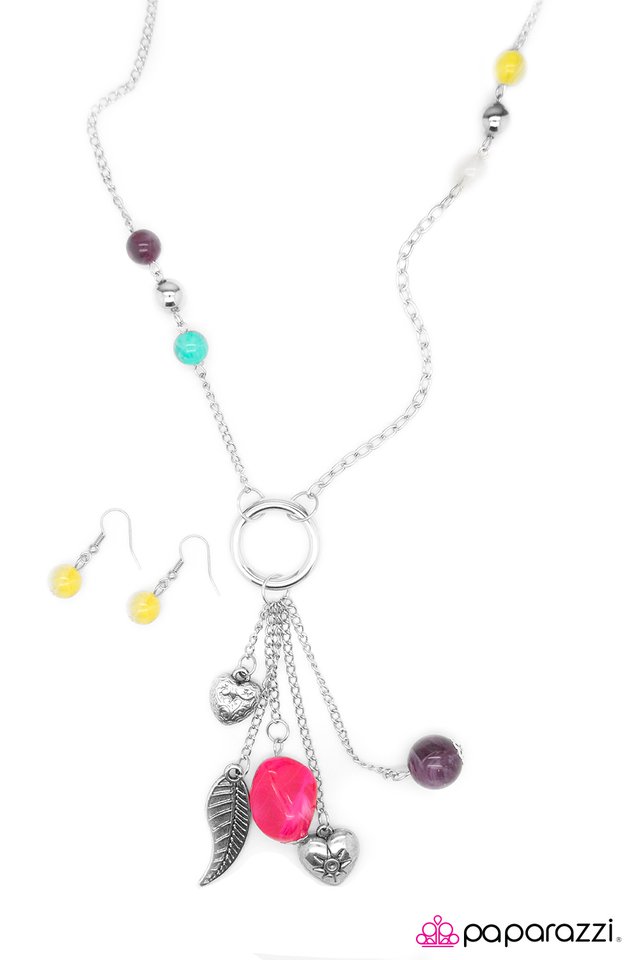Paparazzi ♥ Hanging By a Moment - Multi ♥ Necklace