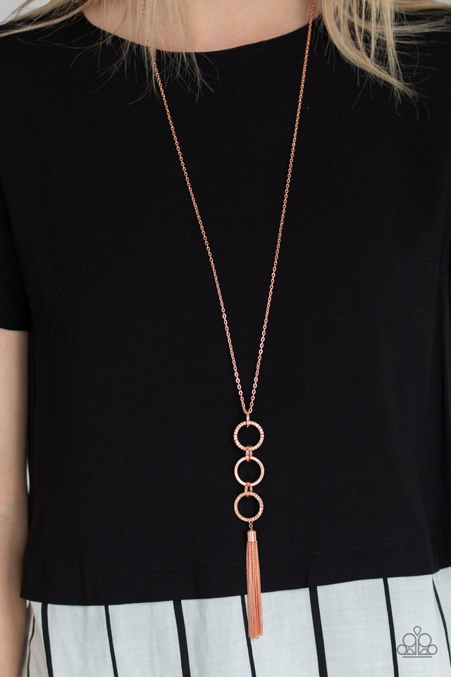 Paparazzi ♥ Diva In Diamonds - Copper ♥ Necklace