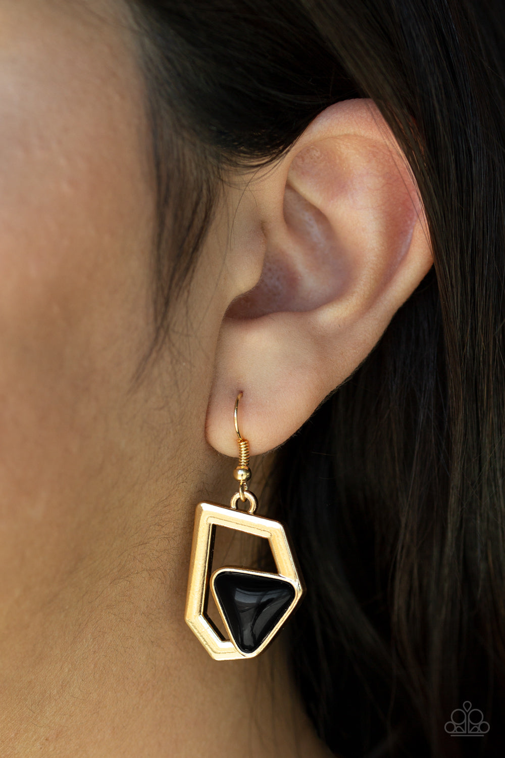 Paparazzi ♥ GEO-ing, GEO-ing, Gone - Gold ♥ Necklace