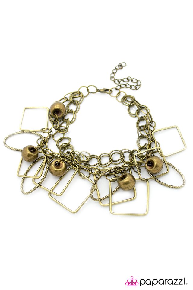 Paparazzi ♥ Any Shape Or Form - Brass ♥ Bracelet