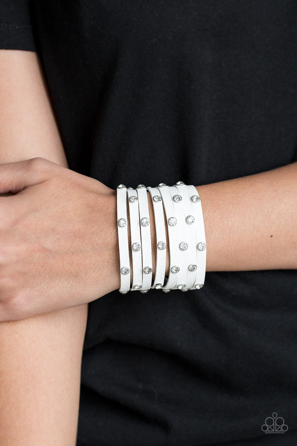 Paparazzi ♥ Sass Squad - White ♥ Bracelet