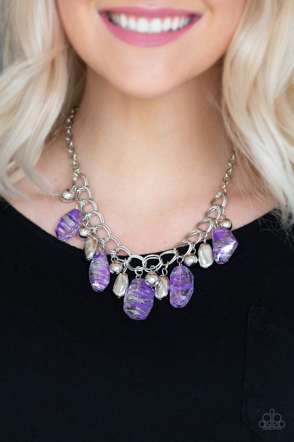 Paparazzi ♥ Chroma Drama - Purple ♥ Necklace
