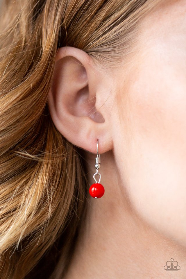 Paparazzi ♥ Impressive Edge - Red ♥ Necklace