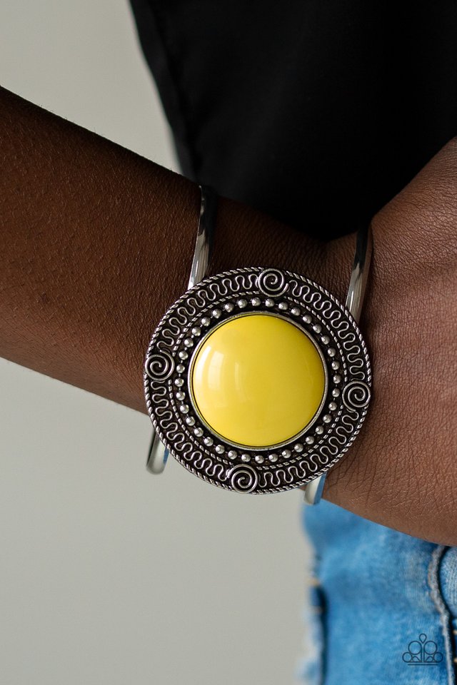 Paparazzi ♥ Tribal Pop - Yellow ♥ Bracelet