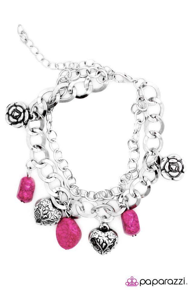 Paparazzi ♥ Shake, Rattle, and Roll - Pink ♥ Bracelet