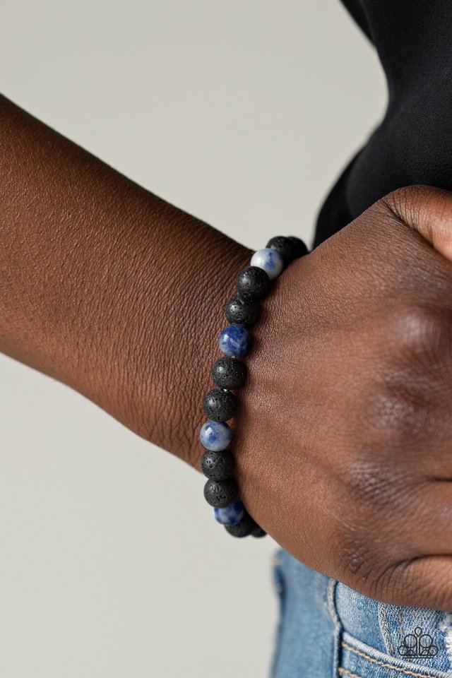 Paparazzi ♥ Top Ten Zen - Blue ♥ Bracelet
