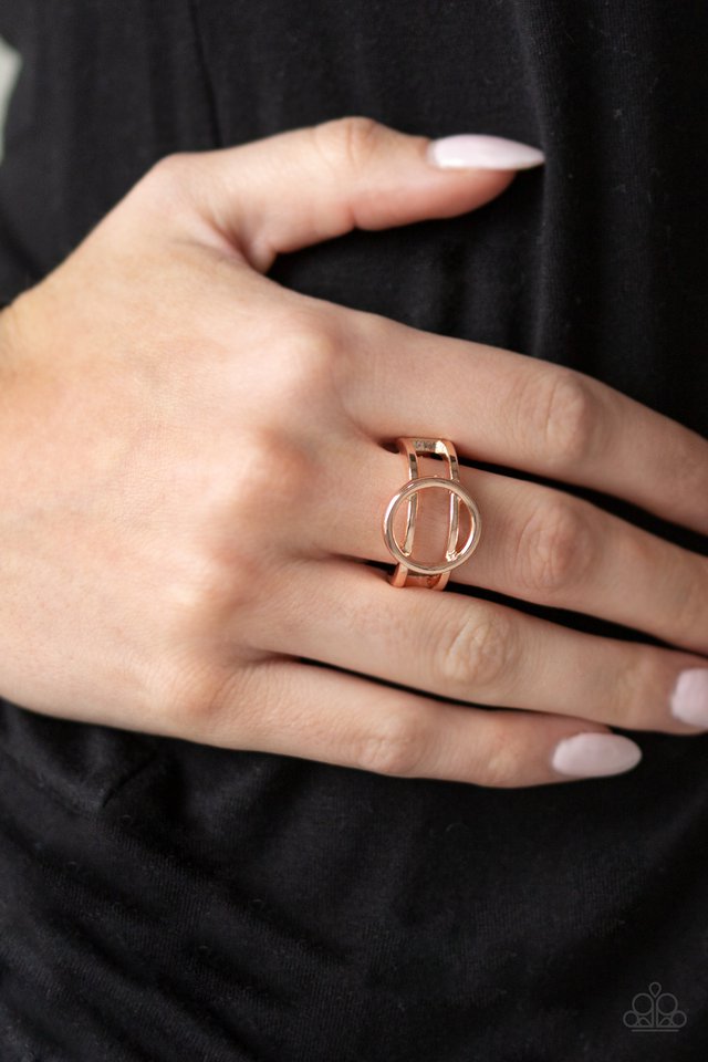 Paparazzi ♥ City Center Chic - Rose Gold ♥ Ring