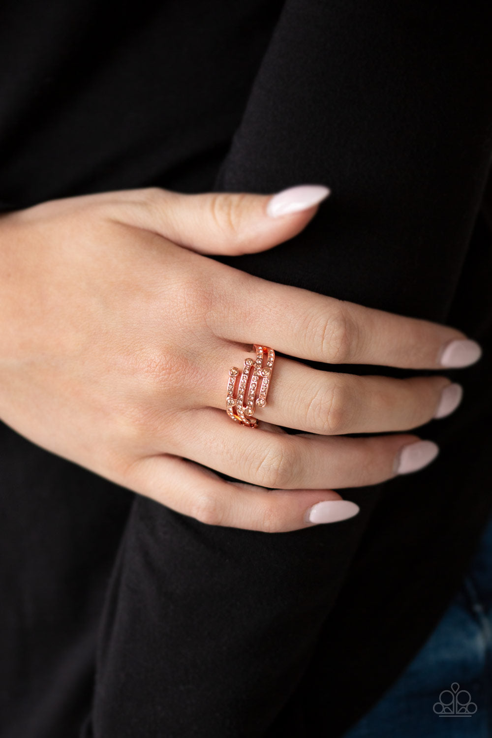 Paparazzi ♥ Casino CACHE - Copper ♥ Ring