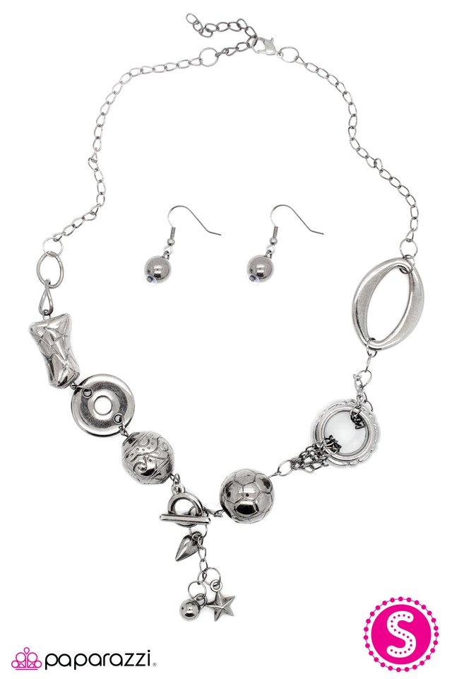 Paparazzi ♥ Mixed Tape - Black ♥ Necklace