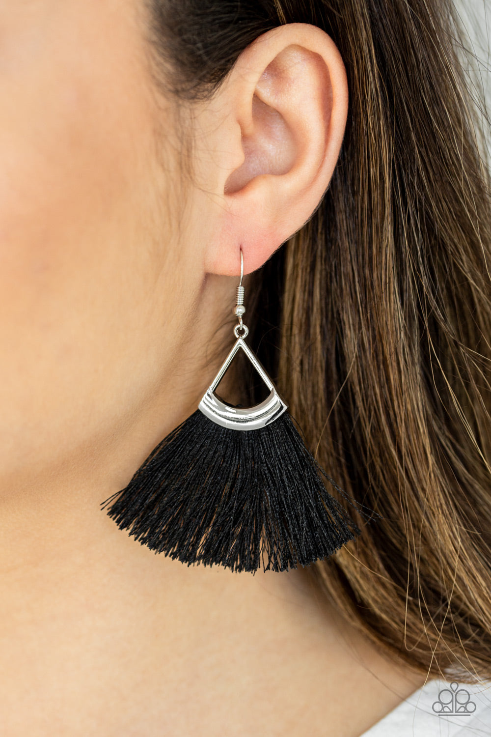 Paparazzi ♥ Tassel Tuesdays - Black ♥ Earrings