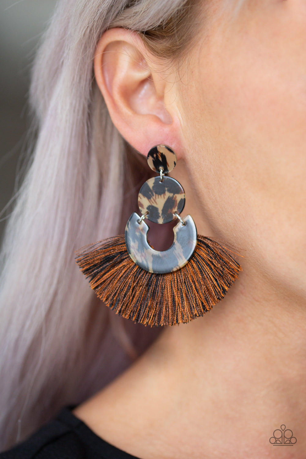 Paparazzi ♥ One Big Party ANIMAL - Multi ♥ Post Earrings