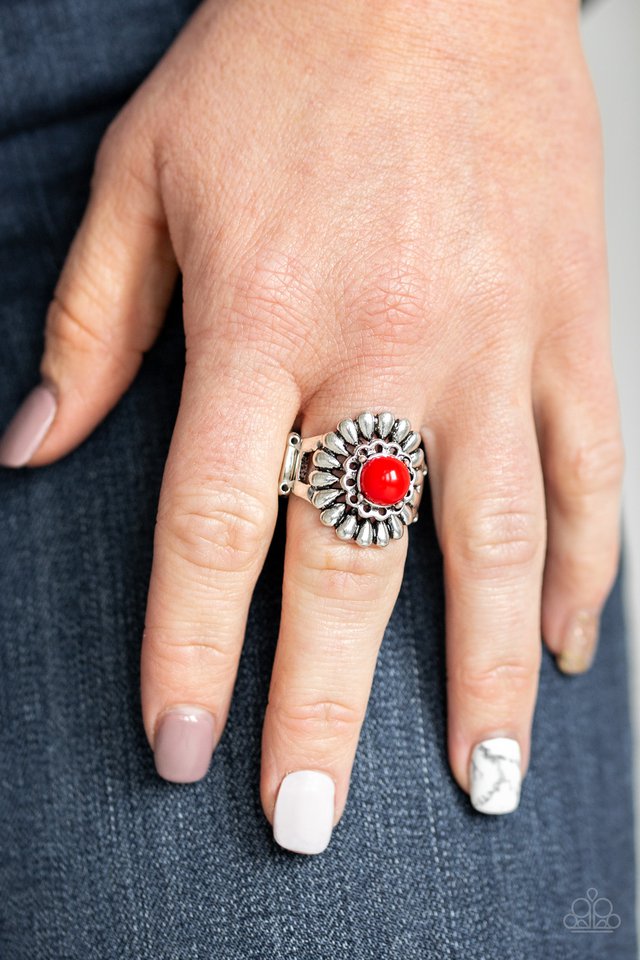Paparazzi ♥ Poppy Pep - Red ♥ Ring