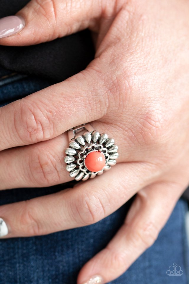 Paparazzi ♥ Poppy Pep - Orange ♥ Ring