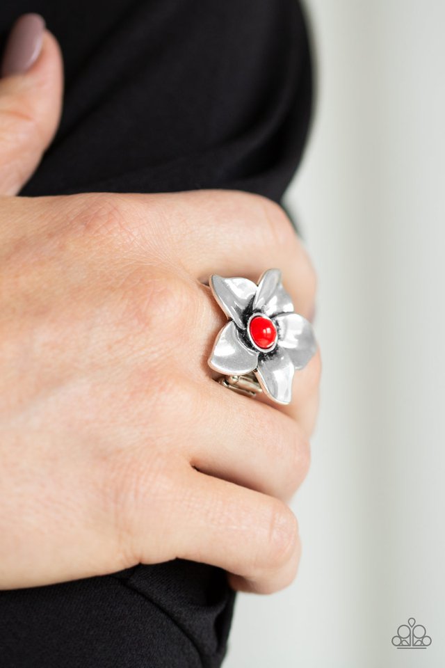 Paparazzi ♥ Ask For Flowers - Red ♥ Ring