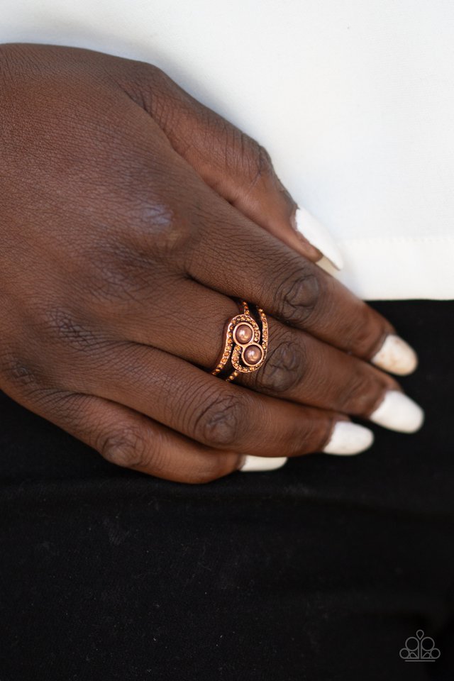 Paparazzi ♥ Collect Up Front - Copper ♥ Ring