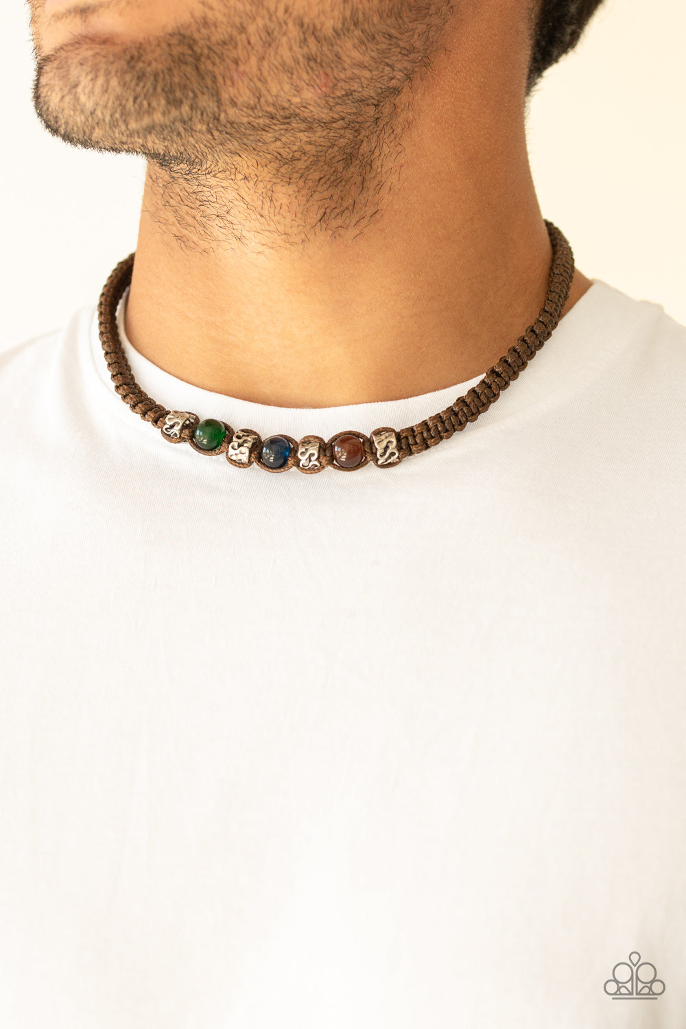 Paparazzi ♥ The Great ALP - Brown ♥ Mens Necklace