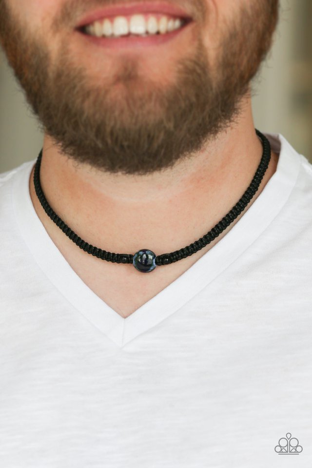 Paparazzi ♥ Go Climb A Mountain - Blue ♥ Mens Necklace