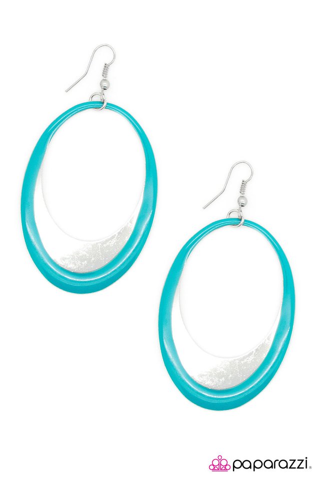 Paparazzi ♥ Rock the Cradle - Blue ♥ Earrings