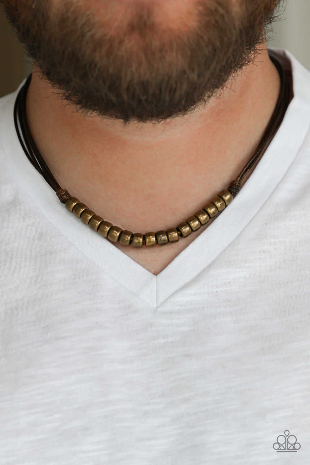Paparazzi ♥ On The TREASURE Hunt - Brown ♥ Mens Necklace