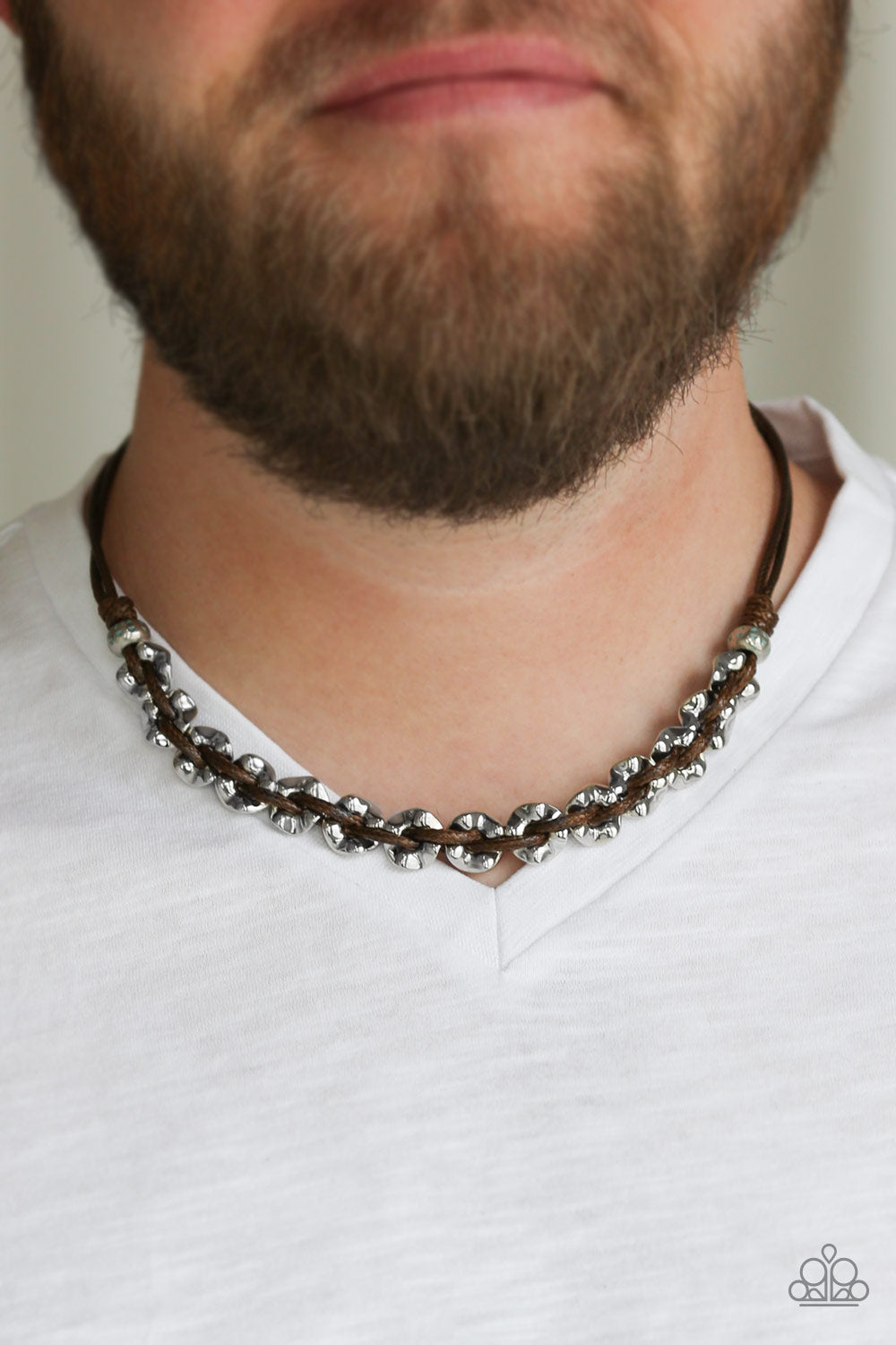 Paparazzi ♥ Joy Riding - Brown ♥ Mens Necklace