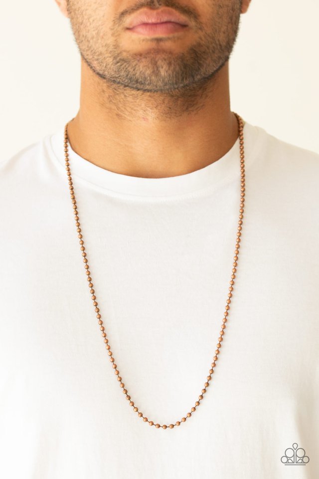 Paparazzi ♥ Cadet Casual - Copper ♥ Mens Necklace