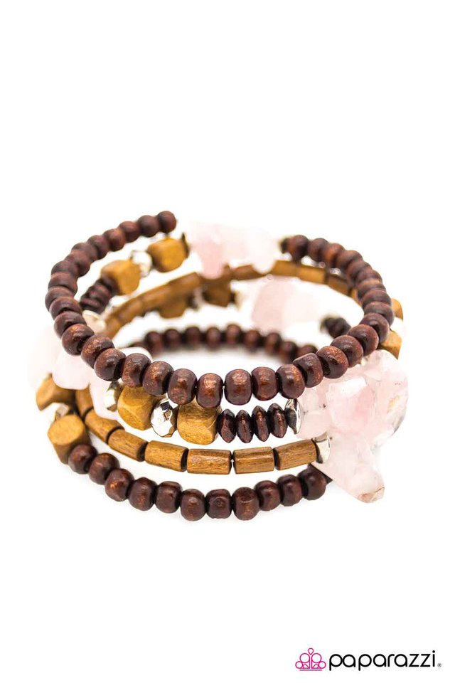 Paparazzi ♥ Spiraling Serenity - Pink ♥ Bracelet