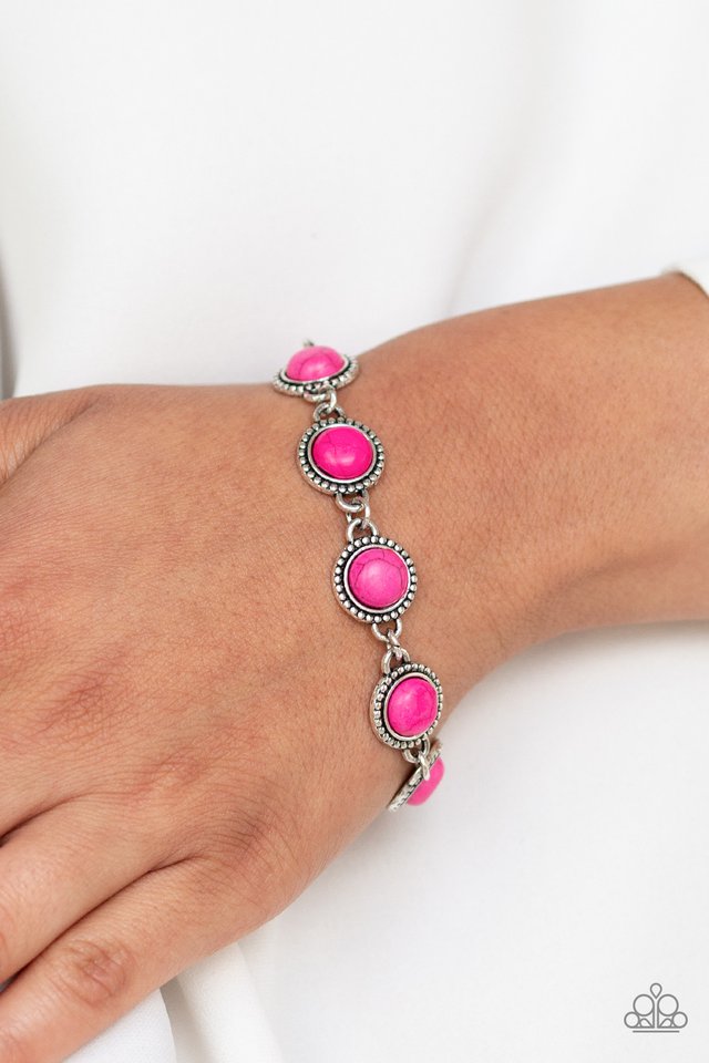 Paparazzi ♥ Carved In SANDSTONE - Pink ♥ Bracelet