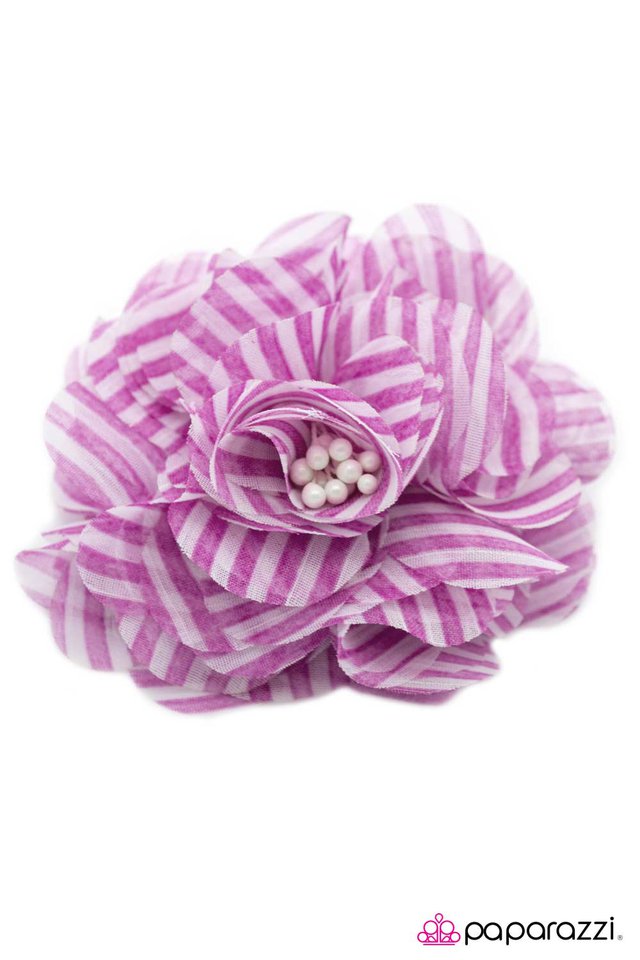 Paparazzi ♥ Earning My Stripes - Purple ♥ Hair Clip