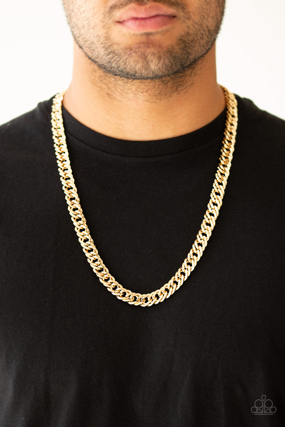 Paparazzi ♥ Undefeated - Gold ♥ Mens Necklace