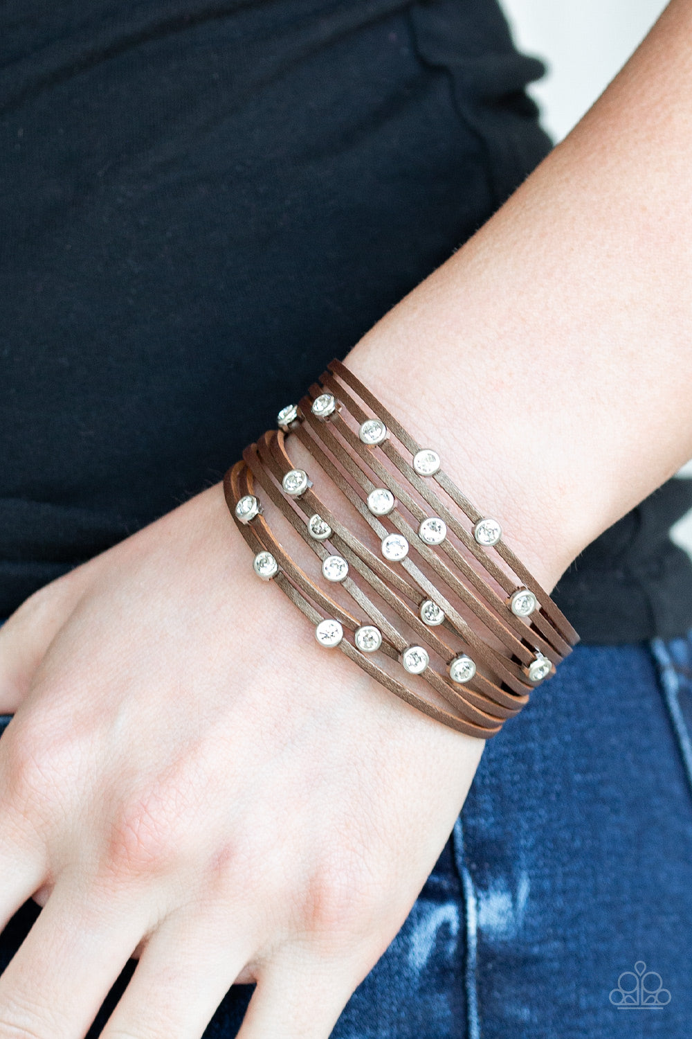 Paparazzi ♥ Meant To BEAM - Brown ♥ Bracelet