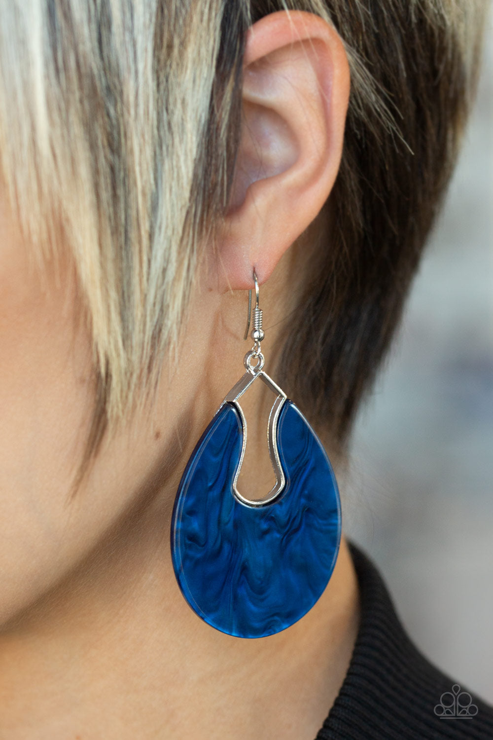 Paparazzi ♥ Pool Hopper - Blue ♥ Earrings